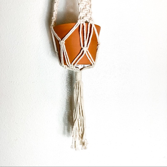 38” and 31” Set of 2 Macrame Plant Holders - Picture 7 of 11